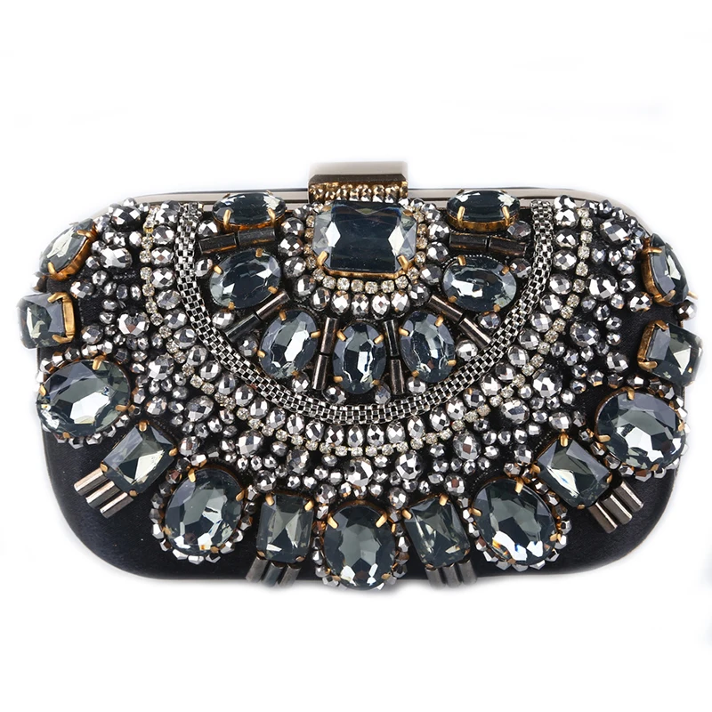 Ladies Fashion Luxury Bags Big Beads Crystal Diamonds Wedding Party Messenger Clutch Evening Purse, Black
Ladies Fashion Luxury Bags Big Beads Crystal Diamonds Wedding Party Messenger Clutch Evening Purse, Black