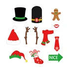 PZ108C theme party supplier Wholes christmas photo props18 pcs