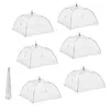 Large Pop-Up Mesh Screen Food Cover Tent Umbrella, Reusable and Collapsible Outdoor Picnic Food Covers, Mesh Food Cover