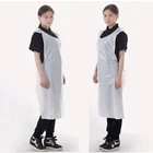 Custom adult bib disposable protective polyethylene aprons HDPE/LDPE/CPE