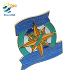 custom glitter cartoon Gold Plating metal lapel pin badges