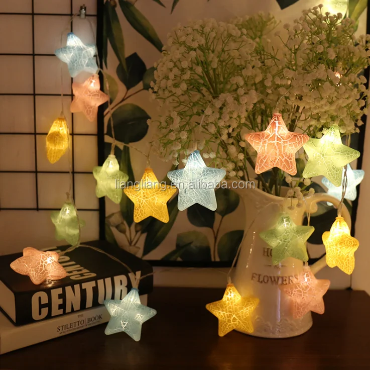 Battery Operated String Christmas Decoration Star LED Light