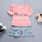 2019 2pcs girls summer clothing set boutique outfits
