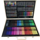 Set Colouring For Kids Drawing Set For Kids 221pcs Deluxe Wooden Case Drawing Art Set Colouring Set For Kids