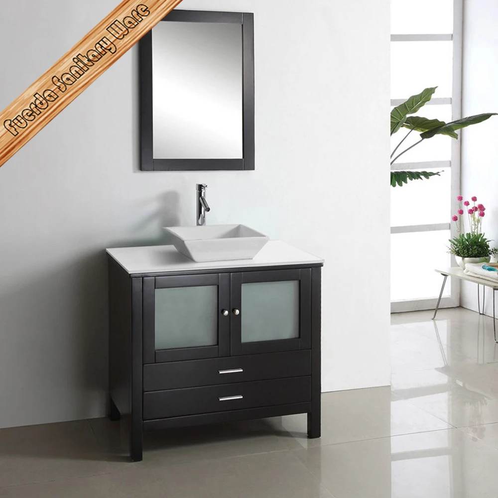 36 Inch Unique Phoenix Stone Vessel Sink Modern Bathroom Vanity Combo ...
