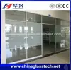 Size customized frosted glass CE&CCC PVC&Aluminum frame soundproof sliding tempered safety glass window
