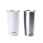 Wholesale 20 oz Double Wall Stainless Steel Vacuum Tumbler Cups with Sliding Lid