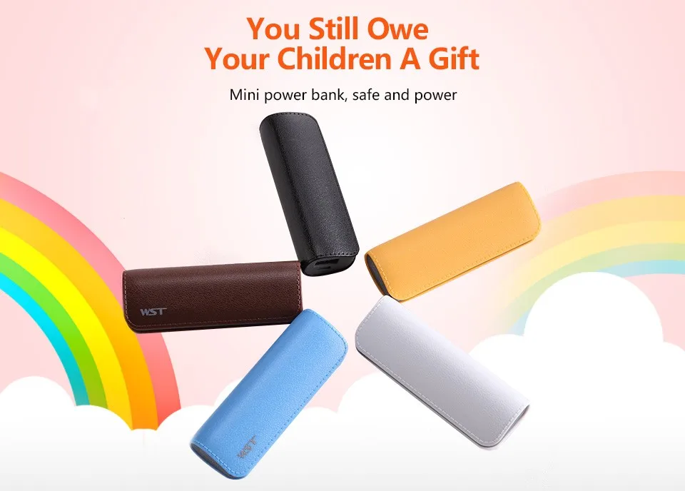 Shenzhen manufacturers mini cellphone portable charger power bank 2600mah - ANKUX.COM