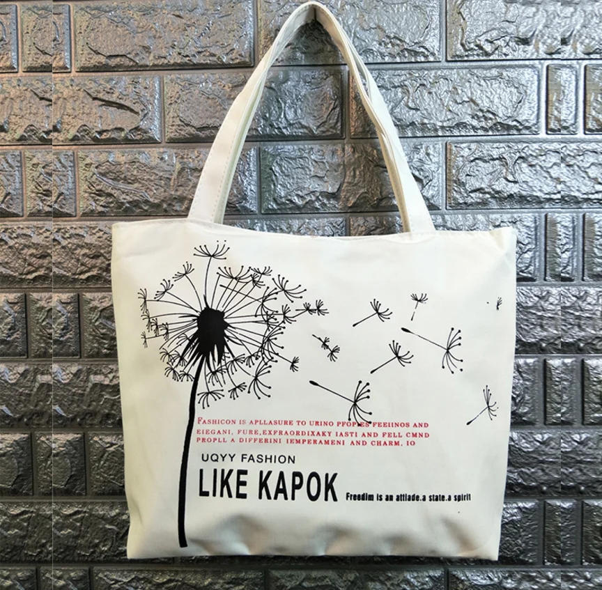 hot recycled custom printed cotton canvas gift bag promotion