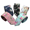 Wholesale fashion floral printed 100% cotton tie casual necktie for men