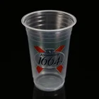 500 ml customized disposable multi color plastic water drink cups
