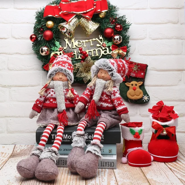 holiday gift table doll sitting plush handmade christmas gnome