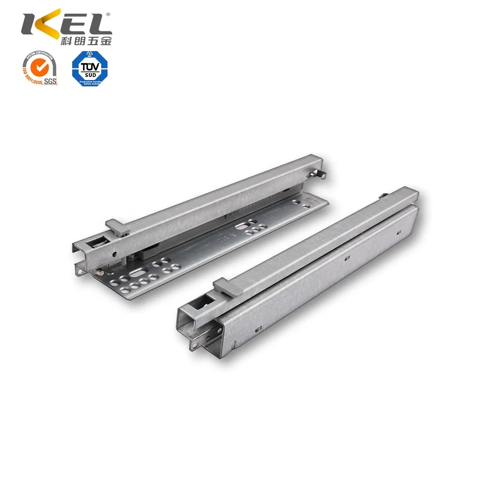 Heavy Duty 2 Fold Adjustable Semi Open Telescopic Undermount Soft
