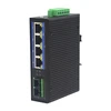 industrial 4 port poe switch all gigabit SM 20KM SC connector Fiber Uplink switch
