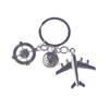 Big Ben Key Chains No Matter Where Airplane Charms Compass With Earth Travel Gift