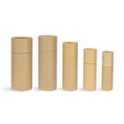 Wholesale Cylinder Shape Gift Box Black Paper Tube Packaging