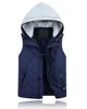 Winter casual quilted vests for men with hoodies wholesale china clothes cheap price