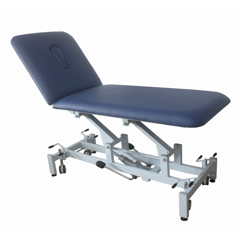 2 Section Hi Low Hydraulic Medical Examination Couch Physiotherapy