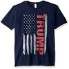 Navy Blue USA Flat T Shirt Election Shirt 120gsm Wholesale 2020 Campaign Fan Tee