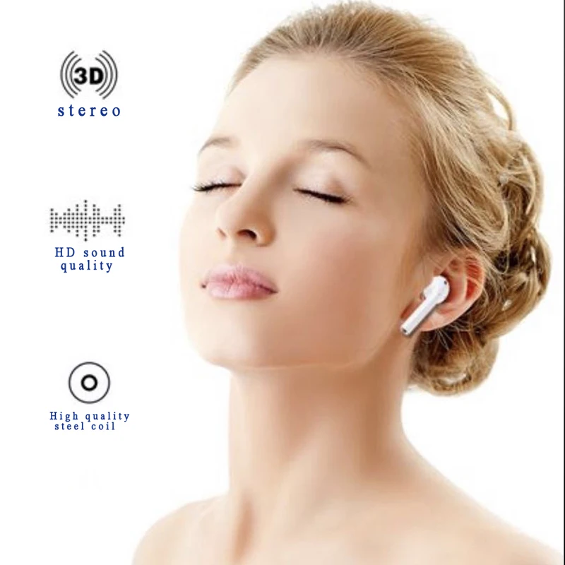 i13 tws Earphone Wireless earphones Touch control Earbuds 3D Surround Sound & Charging case for iPhone Android phone - ANKUX.COM