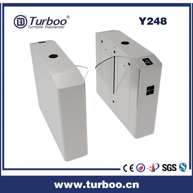 factory price No guard needed high security access control gate flap barrier gate