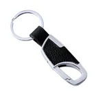 Hot Sale Metal High-end Car Keyring Men Leather Keychain For Promotion