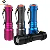 4 Pack Ultra Bright 180 Lumens Handheld Mini LED Flashlight with Clip, Adjustable Focus Small Torch Light for Kids C