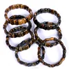 Wholesale High Quality Natural Bright Polished Mixed Colour Tiger Eye Bracelet
