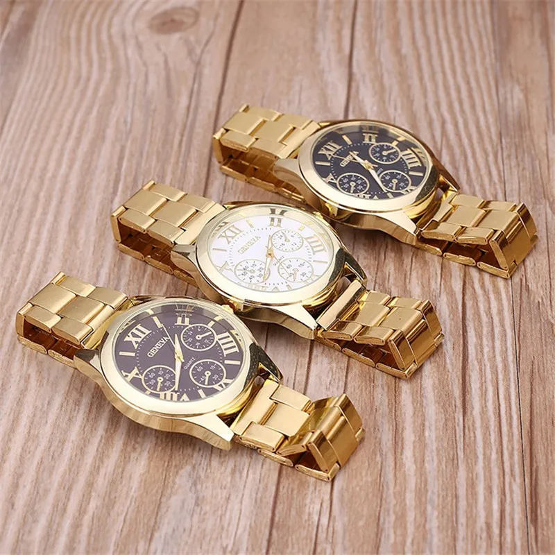 2018 OEM fashion Gold Geneva Watch Women Cheap price wrist watch bracelet stainless steel geneva women watch, White,black,brown
2018 OEM fashion Gold Geneva Watch Women Cheap price wrist watch bracelet stainless steel geneva women watch, White,black,brown