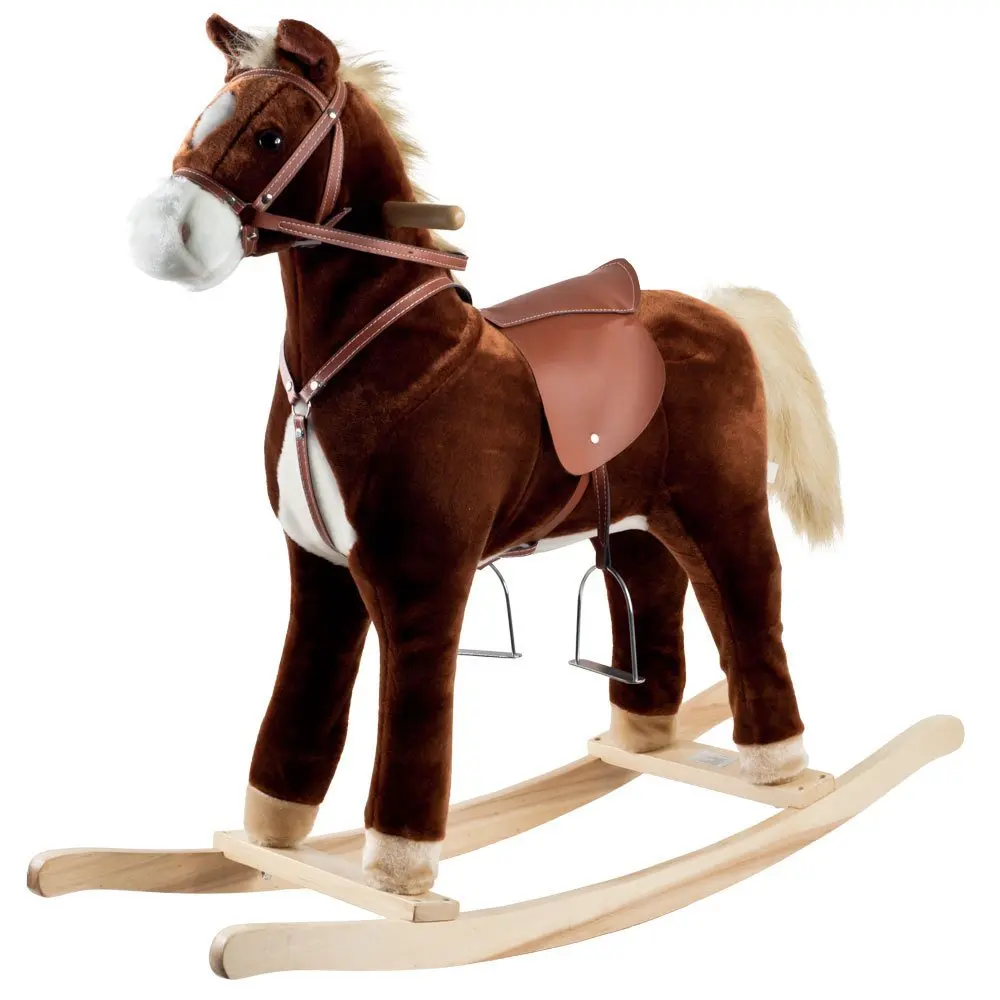 plush rocking horse for children gifts support the product