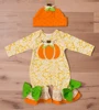 halloween hat decoration pumpkin theme baby onesie winter kids bodysuits