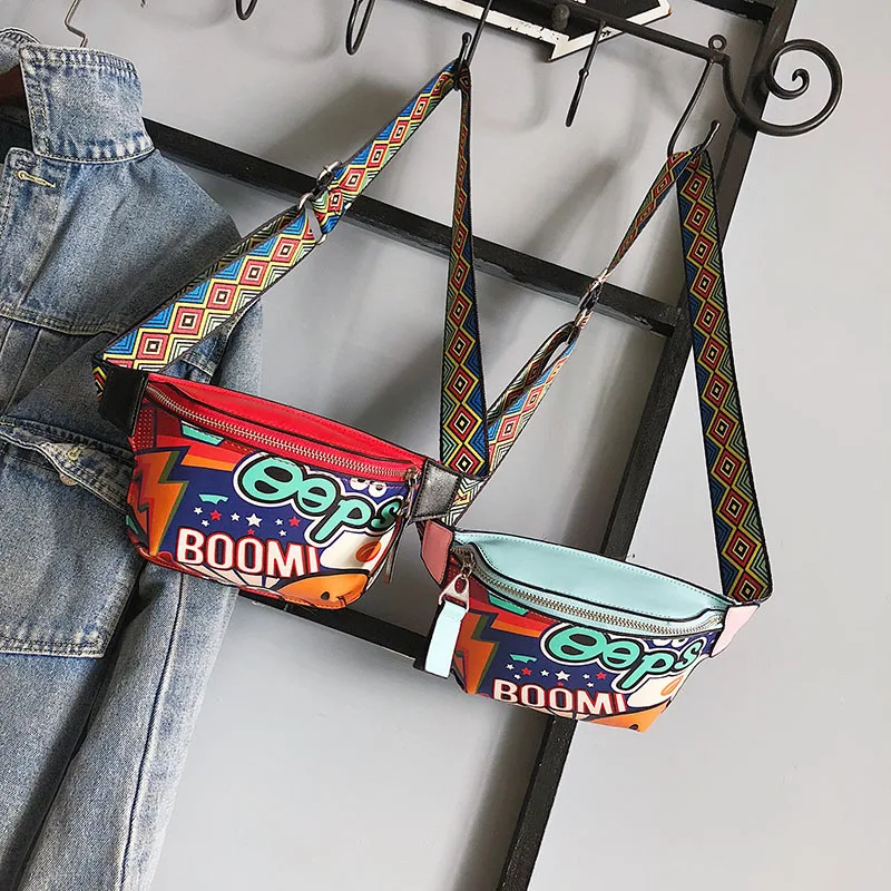 Ins super fire bag 2018 summer personalized spray painting chest bag girl maiden wide shoulder strap slanting pocket
Ins super fire bag 2018 summer personalized spray painting chest bag girl maiden wide shoulder strap slanting pocket
