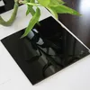 Decorative Black Painted tempered Glass Building Paint Glass