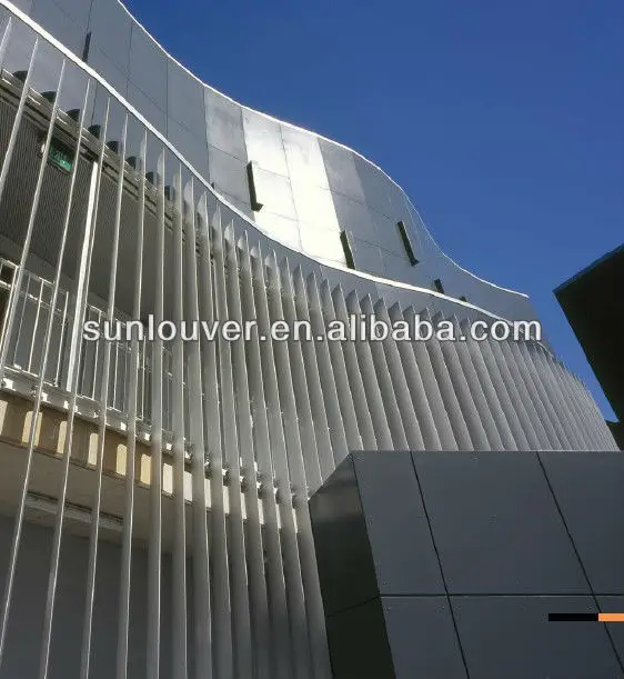 Prefabricated Exterior Fixed Aluminum Sun Louver & Cladding