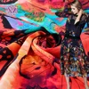 China factory customized woven elegant butterfly digital rayon dress viscose printed fabric