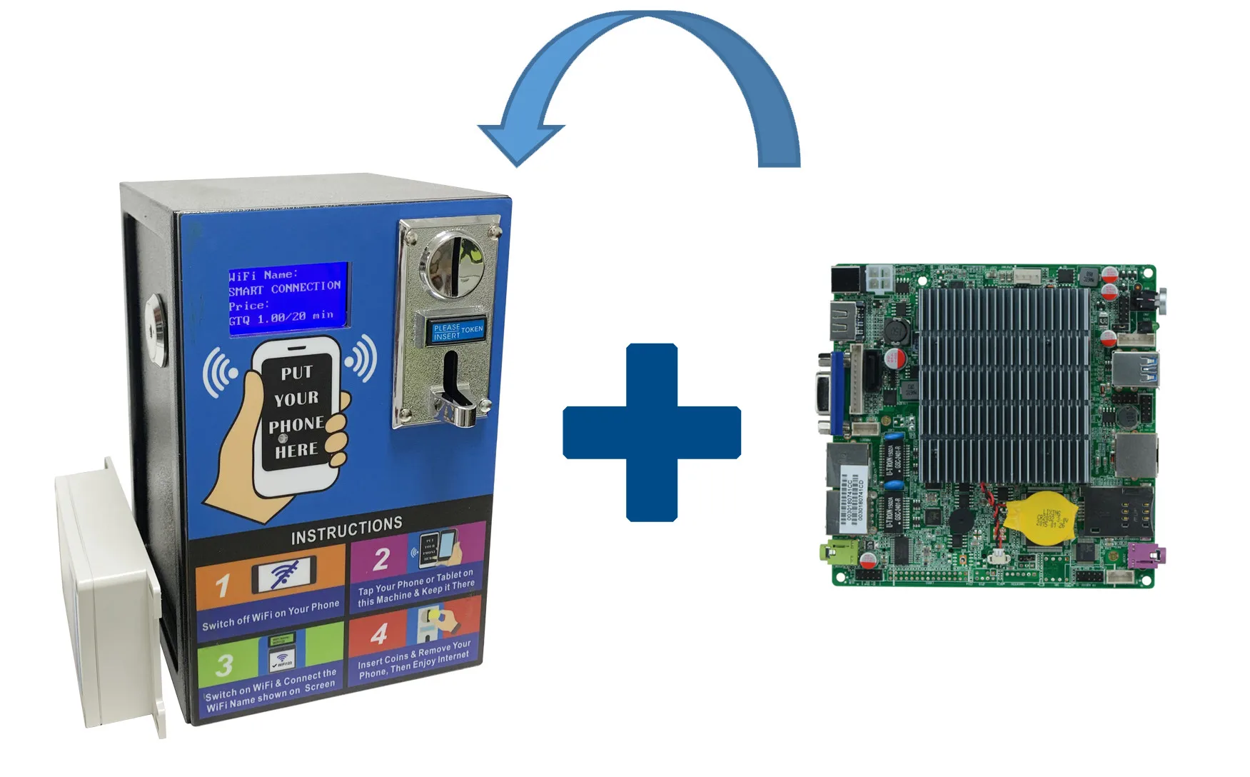 Cheap Small 4G Outdoor Vending Machine Vandal-Proof Coin Operated Self-Service WiFi Vending Machine