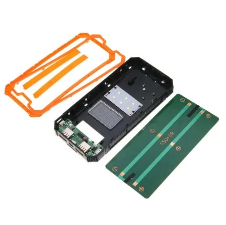 High Quality Universal Portable 20000mAh Solar Power Bank Case Box DIY Kit Dual 2 USB Fast Charger
High Quality Universal Portable 20000mAh Solar Power Bank Case Box DIY Kit Dual 2 USB Fast Charger