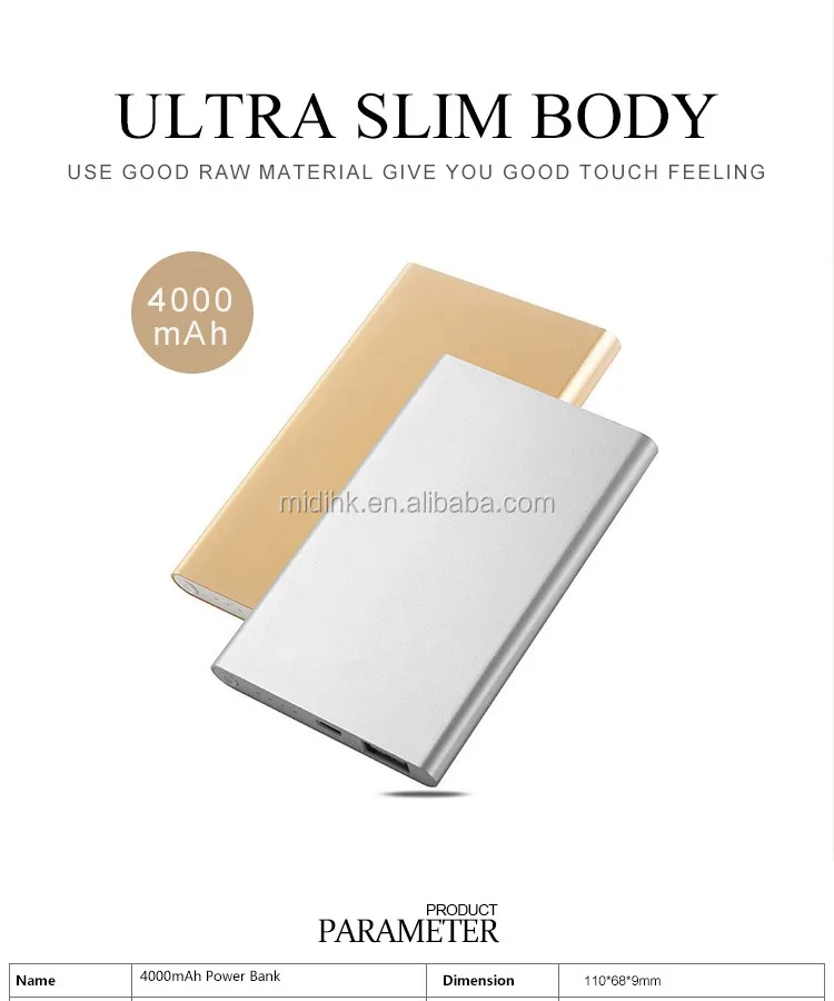 Light Weight Universal Power Banks External Battery Ultra Silm - ANKUX.COM