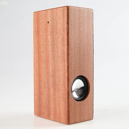 Natural black walnut wooden wireless party portable wifi telepathy speaker with charger - ANKUX.COM