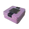 Decorative small square jewelry gift box tin can with window lid