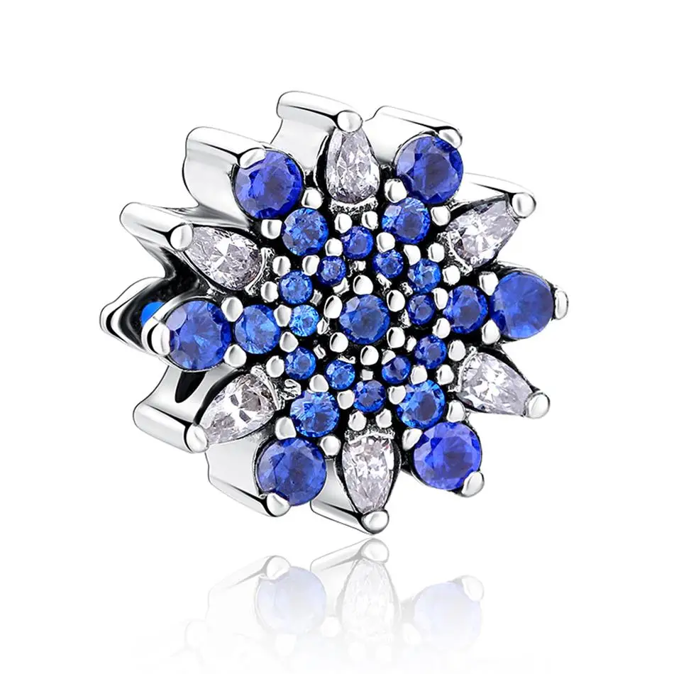 Authentic 925 Sterling Silver Beads with blue Crystal Fit Original Charm Bracelet Fashion Jewelry Making, Blue color
Authentic 925 Sterling Silver Beads with blue Crystal Fit Original Charm Bracelet Fashion Jewelry Making, Blue color