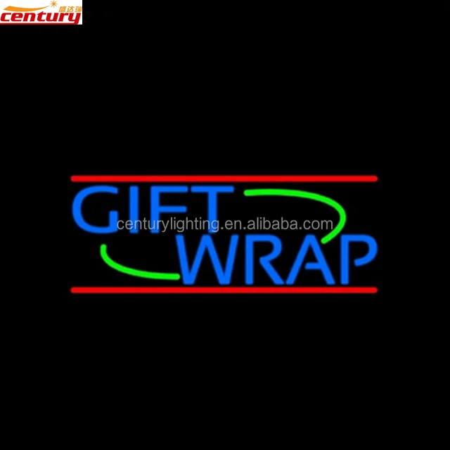 wholesale china factory price gift wrap customized neon lighted