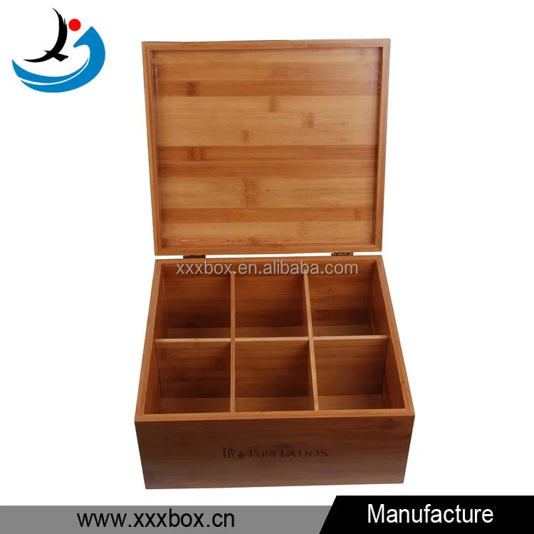 luxury custom bamboo wood accessories gift box for men