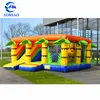 Indoor jungle inflatable jumping castle with slide, bouncy castle combo obstacle course for sale
