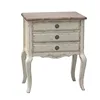 White MDF Painting 3 Drawer Cabinet Antique Furniture