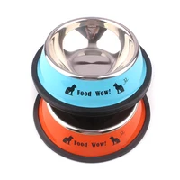 Customized Logo pet bowl wholesale stainless steel dog bowl with skidproof rubber ring
Customized Logo pet bowl wholesale stainless steel dog bowl with skidproof rubber ring