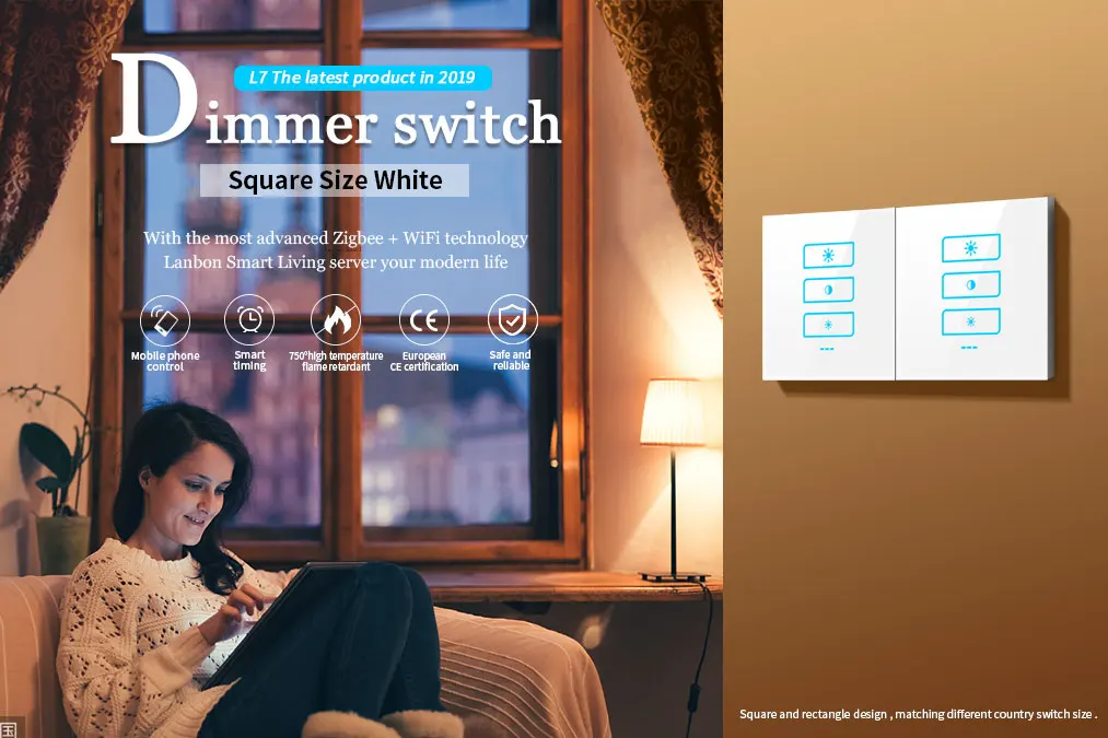 Alexa Google Home dimmable lamp switch Zigbee Smart Switch led Wifi Dimmer Switch Smart Home Dimming Light Remote Controller - ANKUX.COM