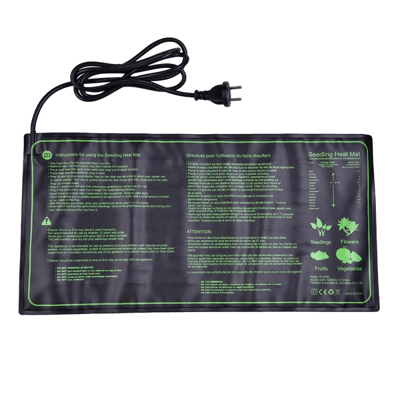 10*20 Inch Germination Kit Plant Heating Pad for Seed Growing
10*20 Inch Germination Kit Plant Heating Pad for Seed Growing