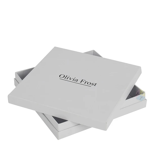 white square cardboard gift luxury scarf box