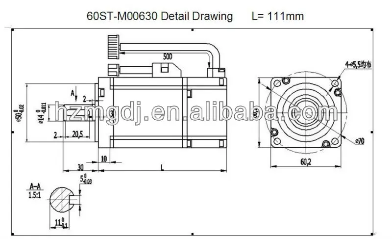 60ST-M00630 C detail drawing
